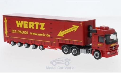 Modellautos Mercedes Actros 1/87 Herpa L 6x4 Wertz Aachen 2008 Meusburger-Sattelzug Mercedes Actros 1/87 Herpa L 6x4 Wertz Aachen 2008 Meusburger-Sattelzug modellautos