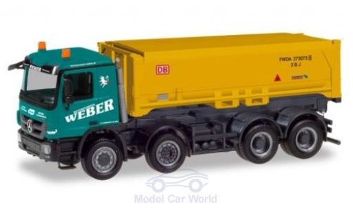 Modellautos Mercedes Actros 1/87 Herpa M Weber / Stuttgart 21 2008 Schmitz Absetzkipper-LKW Mercedes Actros 1/87 Herpa M Weber / Stuttgart 21 2008 Schmitz Absetzkipper-LKW modellautos