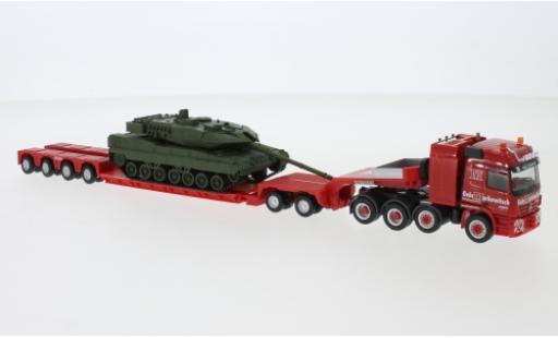 Modellautos Mercedes Actros 1/87 Herpa Markewitsch 2002 charge profondeur-tracteur avec Leopard 2A7 Mercedes Actros 1/87 Herpa Markewitsch 2002 charge profondeur-tracteur avec Leopard 2A7 modellautos