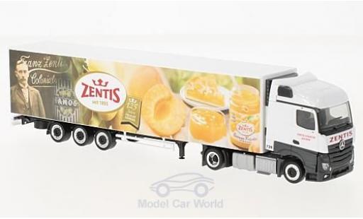 Modellautos Mercedes Actros 1/87 Herpa Streamspace 125 Jahre Zentis Kühlkoffer-Lowliner-SZ Mercedes Actros 1/87 Herpa Streamspace 125 Jahre Zentis Kühlkoffer-Lowliner-SZ modellautos
