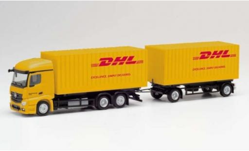 Modellautos Mercedes Actros 1/87 Herpa StreamSpace 2.3 DHL 2018 Cargoboxenhängerzug Mercedes Actros 1/87 Herpa StreamSpace 2.3 DHL 2018 Cargoboxenhängerzug modellautos
