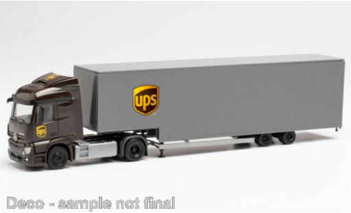 Modellautos Mercedes Actros 1/87 Herpa Streamspace 2.3 UPS Jumbokoffer-Sattelzug Mercedes Actros 1/87 Herpa Streamspace 2.3 UPS Jumbokoffer-Sattelzug modellautos