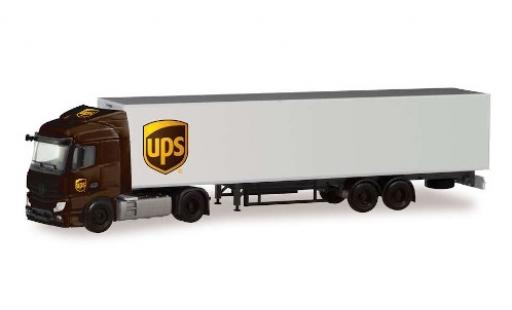 Modellautos Mercedes Actros 1/87 Herpa Streamspace 2.3 UPS wagon conteneur-tracteur Mercedes Actros 1/87 Herpa Streamspace 2.3 UPS wagon conteneur-tracteur modellautos