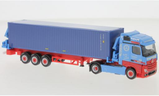 Modellautos Mercedes Actros 1/87 Herpa Streamspace 2.5 Frankenbach Container-Seitenlader Mercedes Actros 1/87 Herpa Streamspace 2.5 Frankenbach Container-Seitenlader modellautos