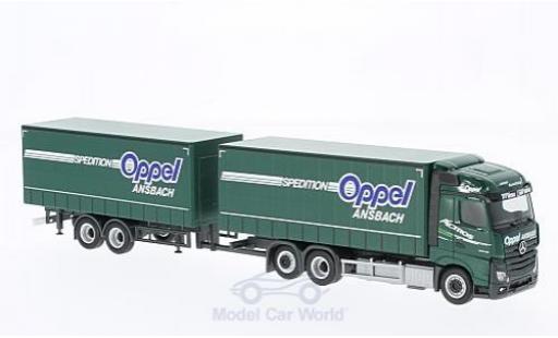Modellautos Mercedes Actros 1/87 Herpa Streamspace 2.5 Oppel Ansbach Gardinenplanen-HZ Mercedes Actros 1/87 Herpa Streamspace 2.5 Oppel Ansbach Gardinenplanen-HZ modellautos