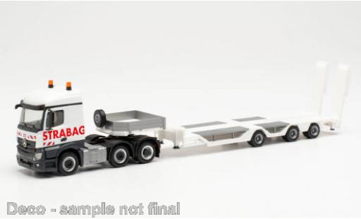 Modellautos Mercedes Actros 1/87 Herpa Streamspace 2.5 STRABAG Goldhofer Allrounder-Sattelzug Mercedes Actros 1/87 Herpa Streamspace 2.5 STRABAG Goldhofer Allrounder-Sattelzug modellautos
