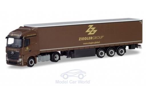 Modellautos Mercedes Actros 1/87 Herpa Streamspace Ziegler Group Gardinenplanen-Sattelzug Mercedes Actros 1/87 Herpa Streamspace Ziegler Group Gardinenplanen-Sattelzug modellautos