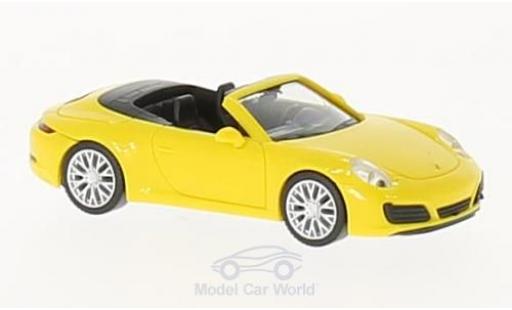 Modellautos Porsche 991 4S 1/87 Herpa 911 () Carrera 4S Cabrio gelb Porsche 991 4S 1/87 Herpa 911 () Carrera 4S Cabrio gelb modellautos