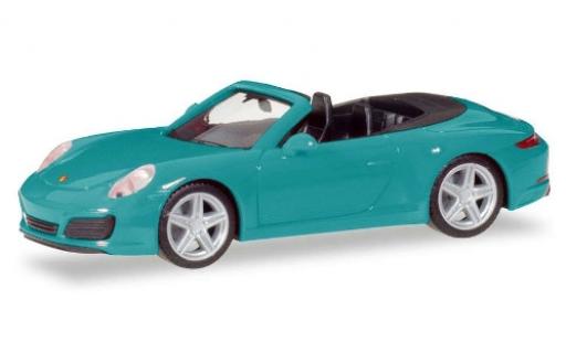 Porsche 911 1/87 Herpa Carrera 2 Cabriolet blau modellautos