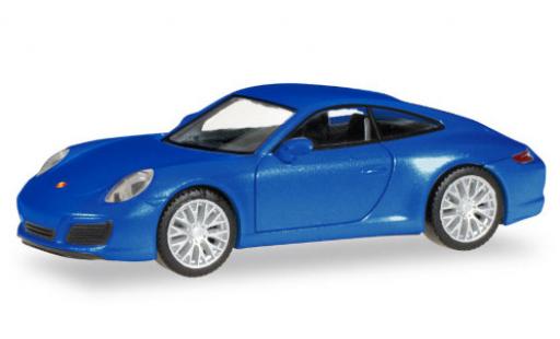 Porsche 911 1/87 Herpa Carrera 2S mettalic blau modellautos