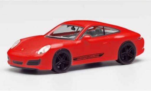 Modellautos Porsche 911 1/87 Herpa Carrera 4S rot/schwarz avec noire jantes Porsche 911 1/87 Herpa Carrera 4S rot/schwarz avec noire jantes modellautos