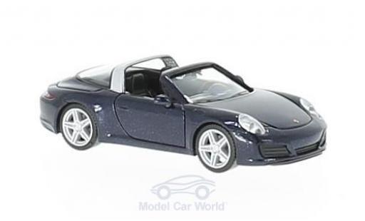 Porsche 911 1/87 Herpa Targa 4 mettalic blau modellautos