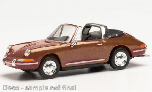 Porsche 911 1/87 Herpa Targa mettalic braun modellautos