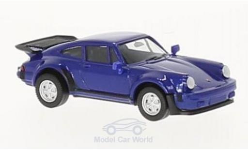 Porsche 911 Turbo 1/87 Herpa Turbo mettalic blau modellautos