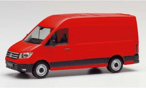 Modellautos Volkswagen Crafter 1/87 Herpa Kasten Hochdach rot Volkswagen Crafter 1/87 Herpa Kasten Hochdach rot modellautos