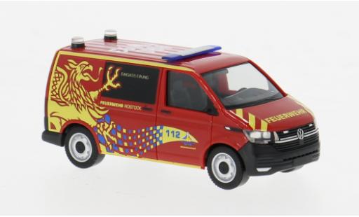 Volkswagen T6 1/87 Herpa .1 Bus Feuerwehr Rostock 1:87 modellautos
