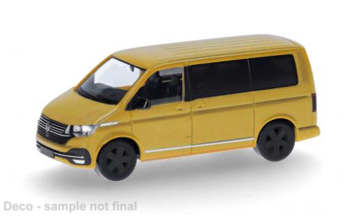Volkswagen T6 1/87 Herpa .1 Caravelle gelb 1:87 modellautos