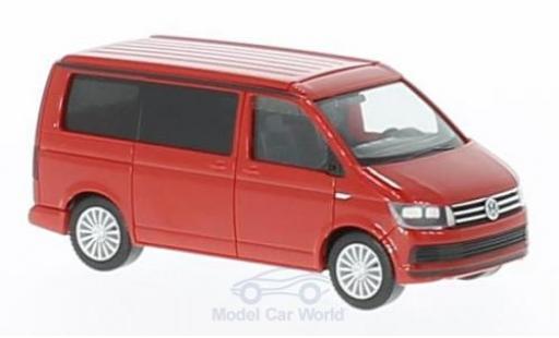 Modellautos Volkswagen T6 1/87 Herpa California rot Volkswagen T6 1/87 Herpa California rot modellautos