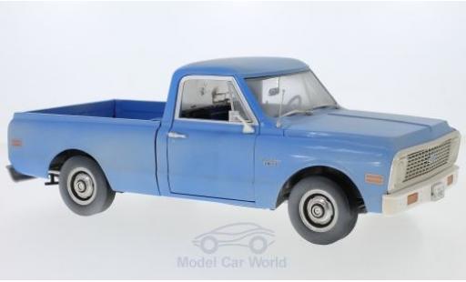 Chevrolet C-10 1/18 Highway 61 Pick Up blau The Texas Chainsaw Massacre 1971 mit Schmutzeffekt modellautos