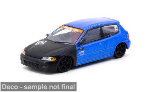 Honda Civic 1/64 Tarmac Works EG6 ( 10th Anniversary) blau/schwarz 1:64 modellautos