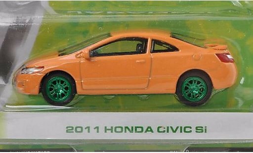 Honda Civic Si 1/64 Greenlight orange-beige Special Version 2011 modellautos