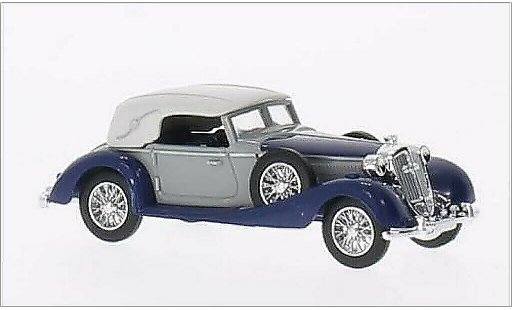 Horch 853 Cabriolet 1/87 Busch Cabrio geschlossen grau/blau 1933 modellautos