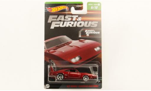 Dodge Charger 1/64 Hot Wheels Daytona metallise rouge rapide & Furious 1969 modellautos