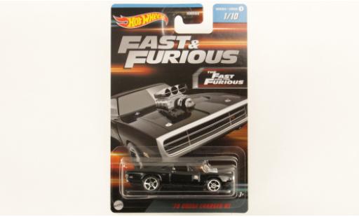 Modellautos Dodge Charger 1/64 Hot Wheels R/T noire rapide & Furious 1970 Dodge Charger 1/64 Hot Wheels R/T noire rapide & Furious 1970 modellautos