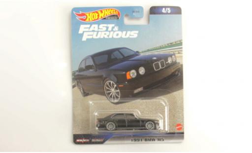 Modellautos Bmw M5 1/64 Hot Wheels Premium (E34) noire rapide & Furious 1991 Bmw M5 1/64 Hot Wheels Premium (E34) noire rapide & Furious 1991 modellautos