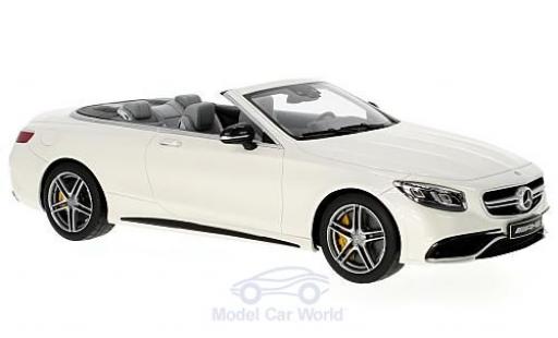 Modellautos Mercedes Classe S 1/18 GT Spirit AMG S 63 Cabriolet weiss Mercedes Classe S 1/18 GT Spirit AMG S 63 Cabriolet weiss modellautos