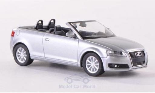 Modellautos Audi A3 1/87 Herpa Cabriolet (8P) silber 2008 Verdeck geöffnet Audi A3 1/87 Herpa Cabriolet (8P) silber 2008 Verdeck geöffnet modellautos
