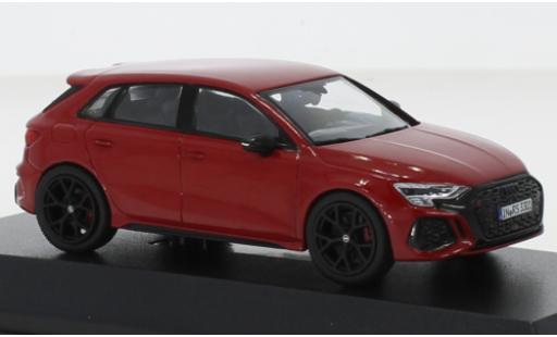 Audi RS3 1/43 iScale Sportback rouge foncé 2022 modellautos