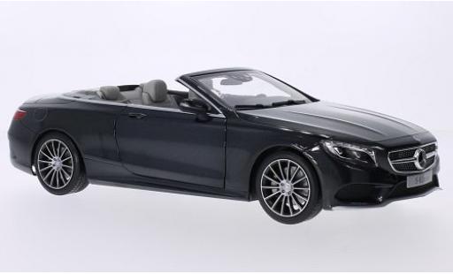 Modellautos Mercedes Classe S 1/18 iScale Cabriolet (A127) mettalic grau Softtop couché avec Mercedes Classe S 1/18 iScale Cabriolet (A127) mettalic grau Softtop couché avec modellautos