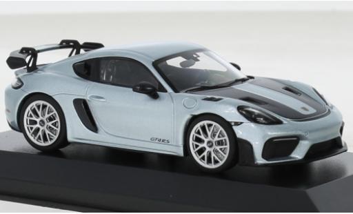 Modellautos Porsche Cayman GT4 1/43 Minichamps RS metallise bleu clair 2022 Porsche Cayman GT4 1/43 Minichamps RS metallise bleu clair 2022 modellautos