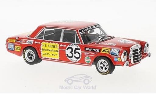 Mercedes 300 SEL 1/43 Minichamps SEL 6.8 AMG No.35 Briefmarken Sieger 24h Spa 1971 H.Heyer/C.Schickentanz modellautos
