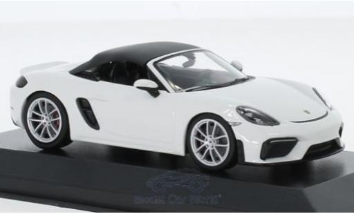 Modellautos Porsche Boxster 1/43 Minichamps 718 (982) Spyder weiss 2019 Porsche Boxster 1/43 Minichamps 718 (982) Spyder weiss 2019 modellautos