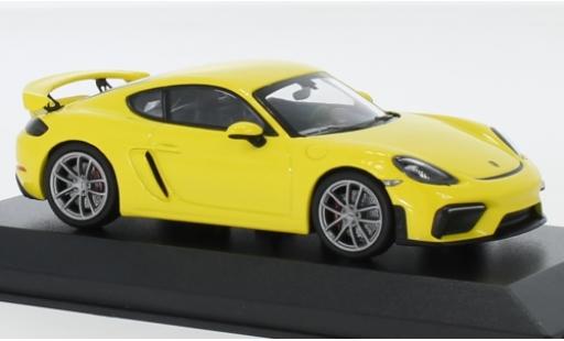 Modellautos Porsche Cayman 1/43 Minichamps 718 (982) GT4 Spectrum Edition gelb 2020 Porsche Cayman 1/43 Minichamps 718 (982) GT4 Spectrum Edition gelb 2020 modellautos