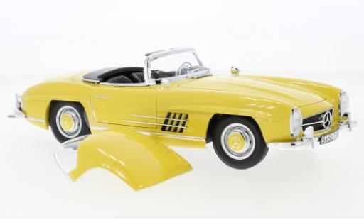 Modellautos Mercedes 300 1/18 Norev SL Roadster (W198 II) gelb Mercedes 300 1/18 Norev SL Roadster (W198 II) gelb modellautos