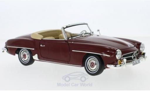 Modellautos Mercedes 190 SL 1/18 Norev SL (W 121) rot 1955 SoftTop liegt ein Mercedes 190 SL 1/18 Norev SL (W 121) rot 1955 SoftTop liegt ein modellautos