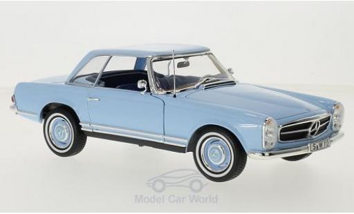 Modellautos Mercedes 230 1/18 Norev SL (W113) HardTop blau 1963 Mercedes 230 1/18 Norev SL (W113) HardTop blau 1963 modellautos