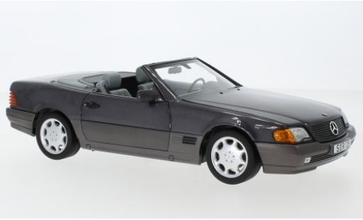 Modellautos Mercedes 500 1/18 Norev SL (R129) mettalic lila 1988 avec Softtop et Hardtop Mercedes 500 1/18 Norev SL (R129) mettalic lila 1988 avec Softtop et Hardtop modellautos