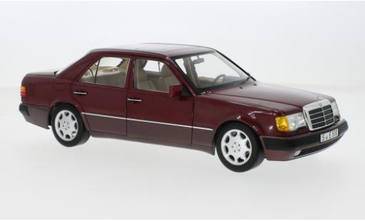 Mercedes 500 1/18 I Norev E (W124) metallise rot 1991 1:18 modellautos