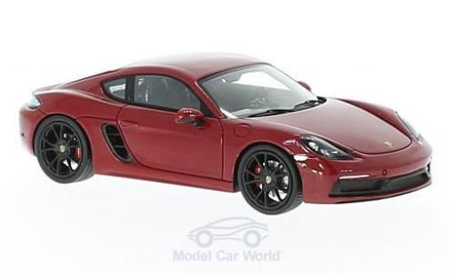 Modellautos Porsche Cayman 1/43 Spark 718 GTS rot Porsche Cayman 1/43 Spark 718 GTS rot modellautos