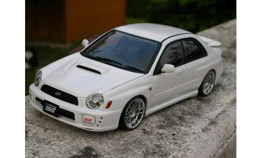 Subaru Impreza WRX 1/18 Autoart STI jantes roja modellautos