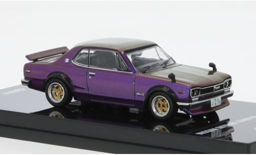 Modellautos Nissan Skyline 1/64 INNO64 2000 GT-R (KPGC110) metallise violett RHD Nissan Skyline 1/64 INNO64 2000 GT-R (KPGC110) metallise violett RHD modellautos