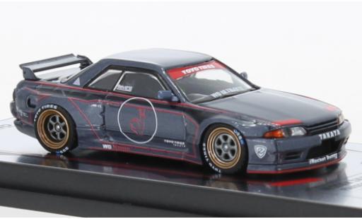 Modellautos Nissan Skyline 1/64 INNO64 GT-R (R32) Pandem metallise grau/Dekor RHD Nissan Skyline 1/64 INNO64 GT-R (R32) Pandem metallise grau/Dekor RHD modellautos
