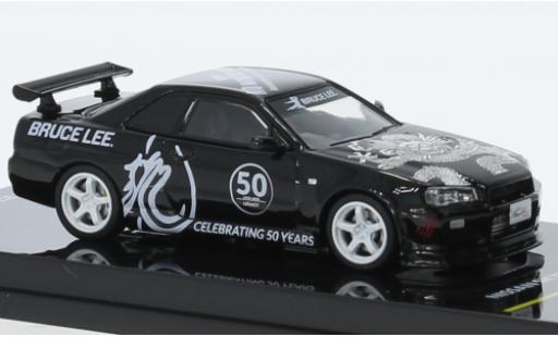 Modellautos Nissan Skyline 1/64 INNO64 GT-R (R34) noire RHD Nissan Skyline 1/64 INNO64 GT-R (R34) noire RHD modellautos