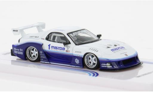 Mazda RX7 1/64 INNO64 (FD3S) LB-Super Silhouette weiss/blau 2024 1:64 modellautos