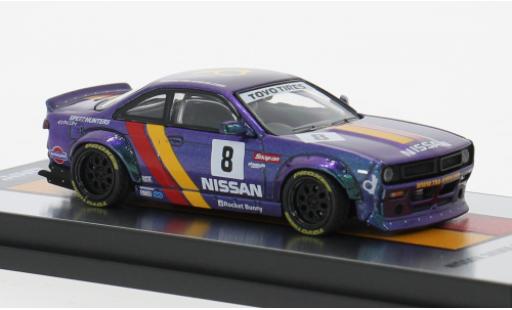 Nissan Silvia 1/64 INNO64 (S14) Boss violett/Dekor 1:64 modellautos