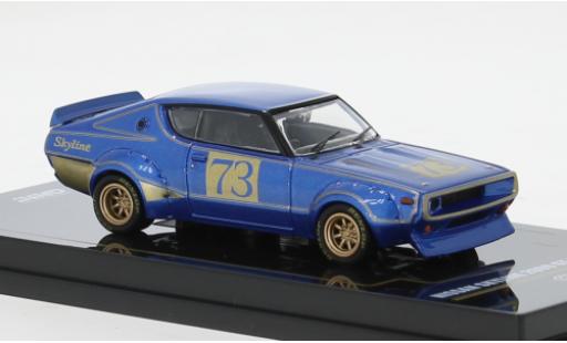 Nissan Skyline 1/64 INNO64 2000 GT-R (KPGC110) blau/gold 1972 1:64 modellautos